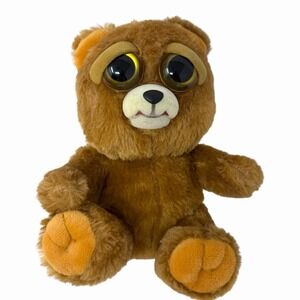 Feisty Pets Plush Sir Growls A Lot Brown Teddy Bear Toy Squeeze For Fangs 9"